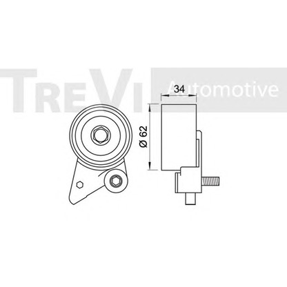 Фото Натяжной ролик, ремень ГРМ TREVI AUTOMOTIVE TD1570