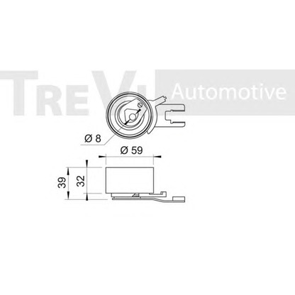 Foto Polea tensora, correa dentada TREVI AUTOMOTIVE TD1608