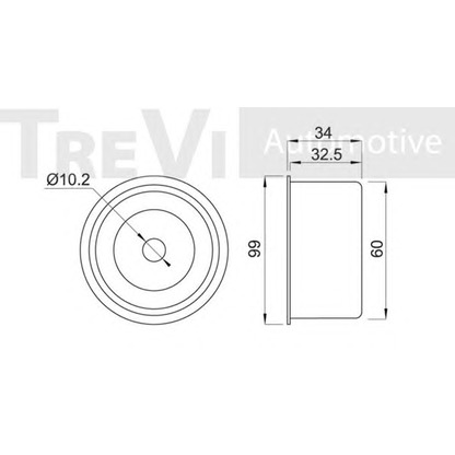 Foto Spannrolle, Zahnriemen TREVI AUTOMOTIVE TD1417