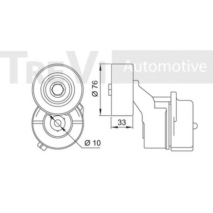 Фото Натяжной ролик, поликлиновой  ремень TREVI AUTOMOTIVE TA1714