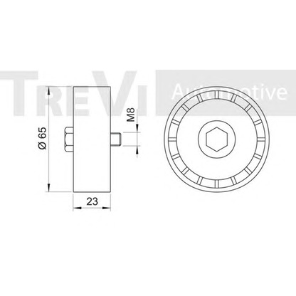 Foto Umlenk-/Führungsrolle, Keilrippenriemen TREVI AUTOMOTIVE TA1233