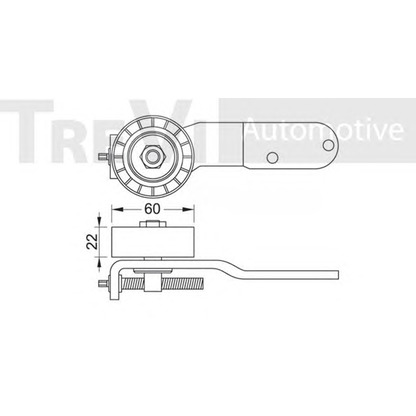 Foto Tensor de correa, correa poli V TREVI AUTOMOTIVE TA1216