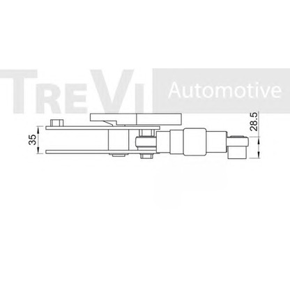 Photo Vibration Damper, v-ribbed belt TREVI AUTOMOTIVE TA1368