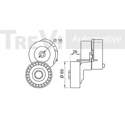 Foto Tensor de correa, correa poli V TREVI AUTOMOTIVE TA1877