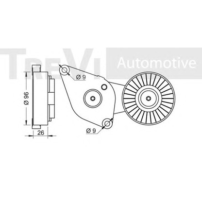 Foto Tendicinghia, Cinghia Poly-V TREVI AUTOMOTIVE TA1740