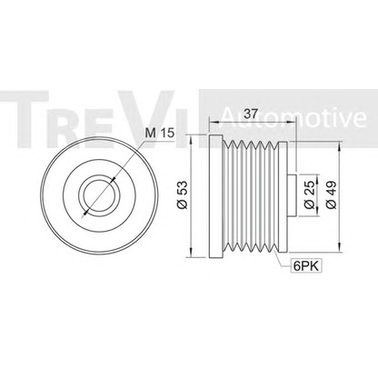 Фото Механизм свободного хода генератора TREVI AUTOMOTIVE AP1023