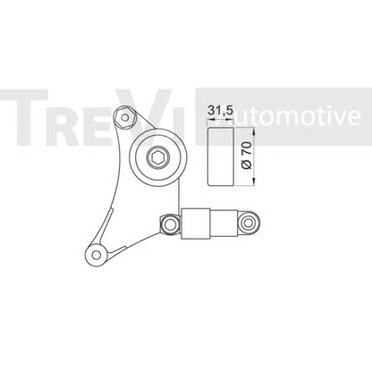 Foto Tensor de correa, correa poli V TREVI AUTOMOTIVE TA1536