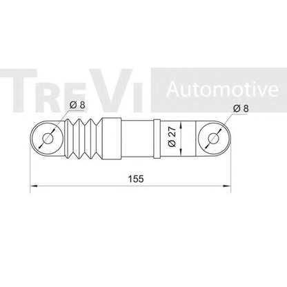 Photo Vibration Damper, v-ribbed belt TREVI AUTOMOTIVE TA1200