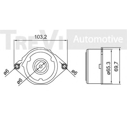 Фото Натяжитель ремня, клиновой зубча TREVI AUTOMOTIVE TA2004