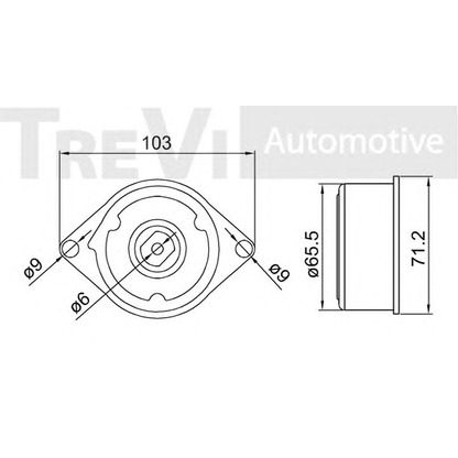 Foto Tensor de correa, correa poli V TREVI AUTOMOTIVE TA2058