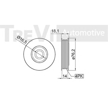 Foto Polea inversión/guía, correa poli V TREVI AUTOMOTIVE TA2079