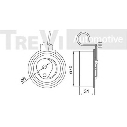 Foto Polea tensora, correa dentada TREVI AUTOMOTIVE TD1742