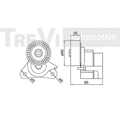 Foto Galoppino/Guidacinghia, Cinghia Poly-V TREVI AUTOMOTIVE TA2092