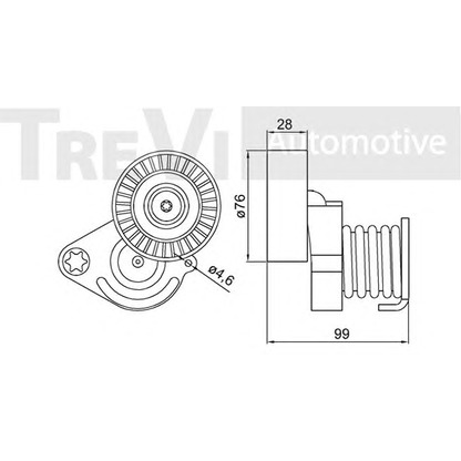 Foto Tendicinghia, Cinghia Poly-V TREVI AUTOMOTIVE TA2093