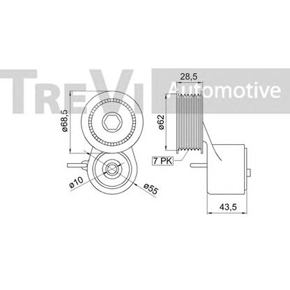 Foto Tendicinghia, Cinghia Poly-V TREVI AUTOMOTIVE TA2179