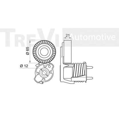 Zdjęcie Napinacz paska klinowego wielorowkowego TREVI AUTOMOTIVE TA2037