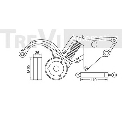 Foto Tendicinghia, Cinghia Poly-V TREVI AUTOMOTIVE TA1587