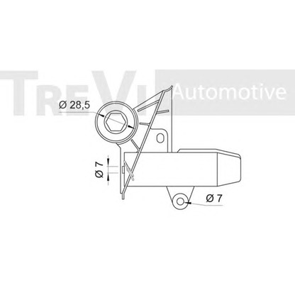 Photo Tendeur de courroie, courroie crantée TREVI AUTOMOTIVE TD1589