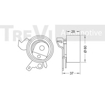 Foto Rullo tenditore, Cinghia dentata TREVI AUTOMOTIVE TD1525