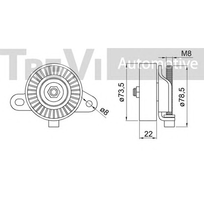 Фото Натяжитель ремня, клиновой зубча TREVI AUTOMOTIVE TA1376