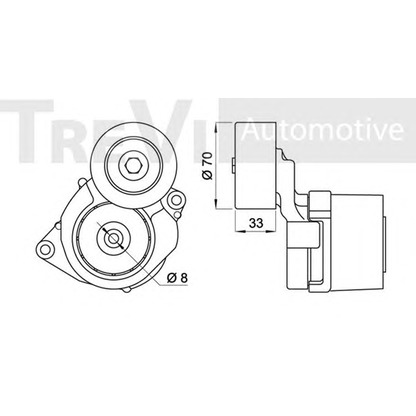 Foto Tensor de correa, correa poli V TREVI AUTOMOTIVE TA1690