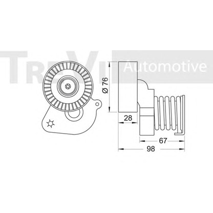 Foto Tensor de correa, correa poli V TREVI AUTOMOTIVE TA1754