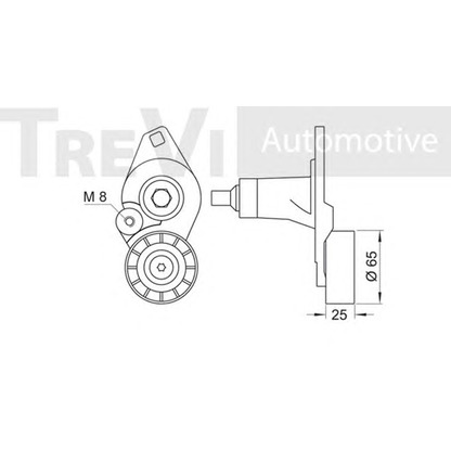 Фото Натяжитель ремня, клиновой зубча TREVI AUTOMOTIVE TA1559