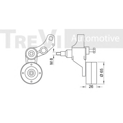 Zdjęcie Napinacz paska klinowego wielorowkowego TREVI AUTOMOTIVE TA1521