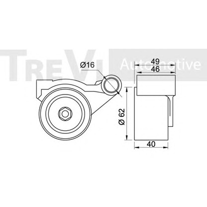 Фото Натяжной ролик, ремень ГРМ TREVI AUTOMOTIVE TD1442