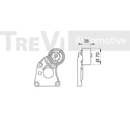 Foto Spannrolle, Zahnriemen TREVI AUTOMOTIVE TD1509