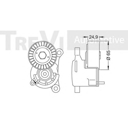 Фото Натяжитель ремня, клиновой зубча TREVI AUTOMOTIVE TA1491