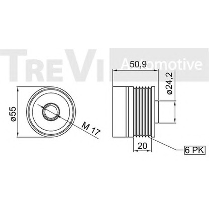 Photo Poulie roue libre, alternateur TREVI AUTOMOTIVE AP1176