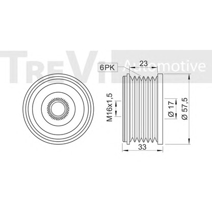 Photo Alternator Freewheel Clutch TREVI AUTOMOTIVE AP1186