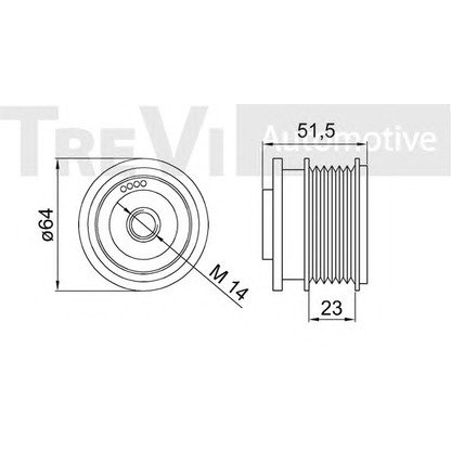 Zdjęcie Alternator - sprzęgło jednokierunkowe TREVI AUTOMOTIVE AP1191