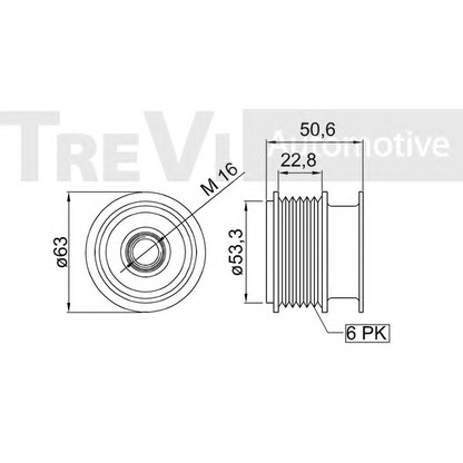 Фото Механизм свободного хода генератора TREVI AUTOMOTIVE AP1193