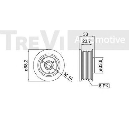 Photo Poulie roue libre, alternateur TREVI AUTOMOTIVE AP1174