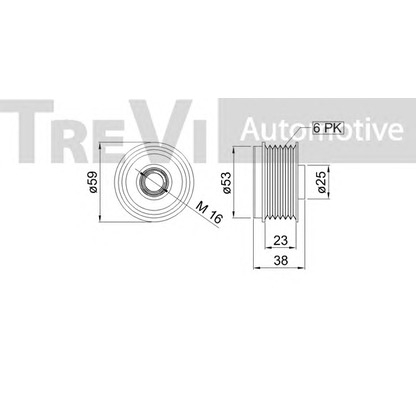 Photo Alternator Freewheel Clutch TREVI AUTOMOTIVE AP1242