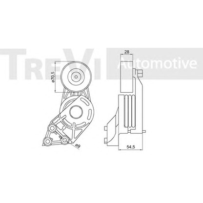 Foto Tendicinghia, Cinghia Poly-V TREVI AUTOMOTIVE TA1558