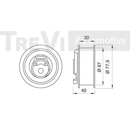 Фото Натяжной ролик, ремень ГРМ TREVI AUTOMOTIVE TD1534