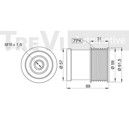 Foto Dispositivo ruota libera alternatore TREVI AUTOMOTIVE AP1057