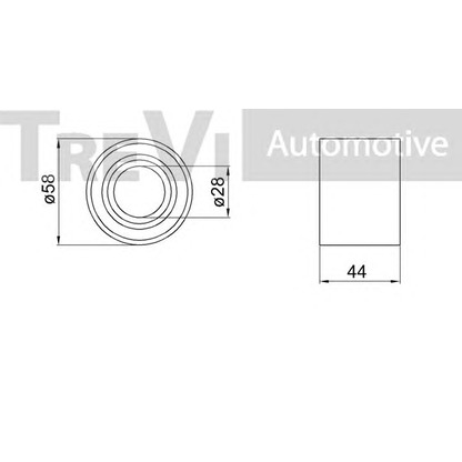 Фото Комплект подшипника ступицы колеса TREVI AUTOMOTIVE WB1006