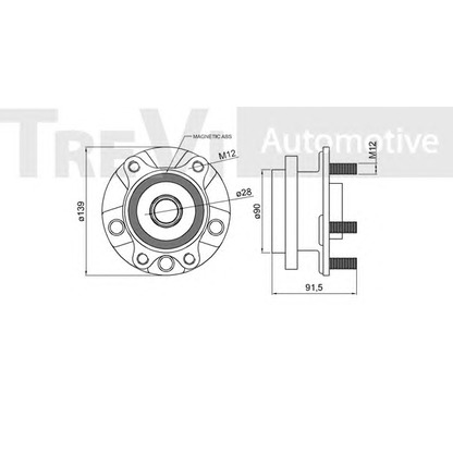 Photo Wheel Bearing Kit TREVI AUTOMOTIVE WB1007
