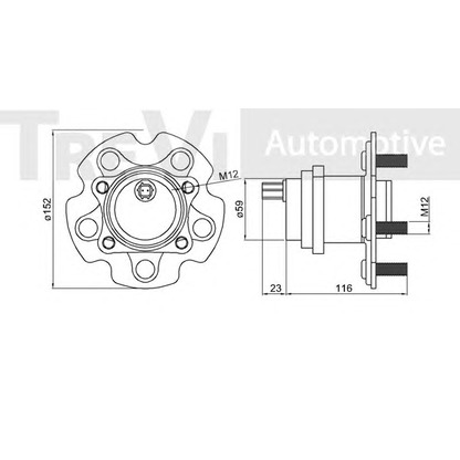 Foto Kit cuscinetto ruota TREVI AUTOMOTIVE WB1008