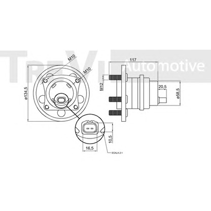 Photo Kit de roulements de roue TREVI AUTOMOTIVE WB1013