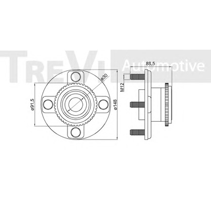 Photo Kit de roulements de roue TREVI AUTOMOTIVE WB1021