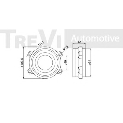 Foto Juego de cojinete de rueda TREVI AUTOMOTIVE WB1024