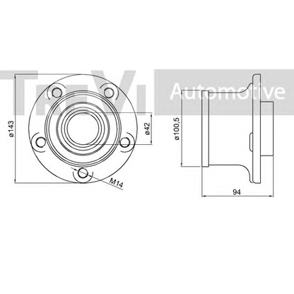 Photo Wheel Bearing Kit TREVI AUTOMOTIVE WB1033