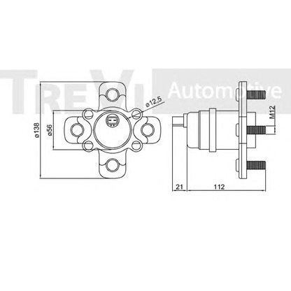 Photo Kit de roulements de roue TREVI AUTOMOTIVE WB1054