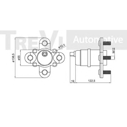 Photo Kit de roulements de roue TREVI AUTOMOTIVE WB1057