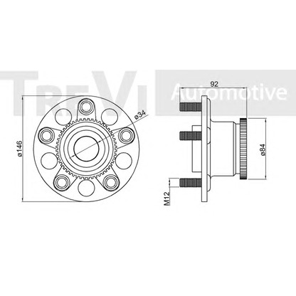 Foto Kit cuscinetto ruota TREVI AUTOMOTIVE WB1069